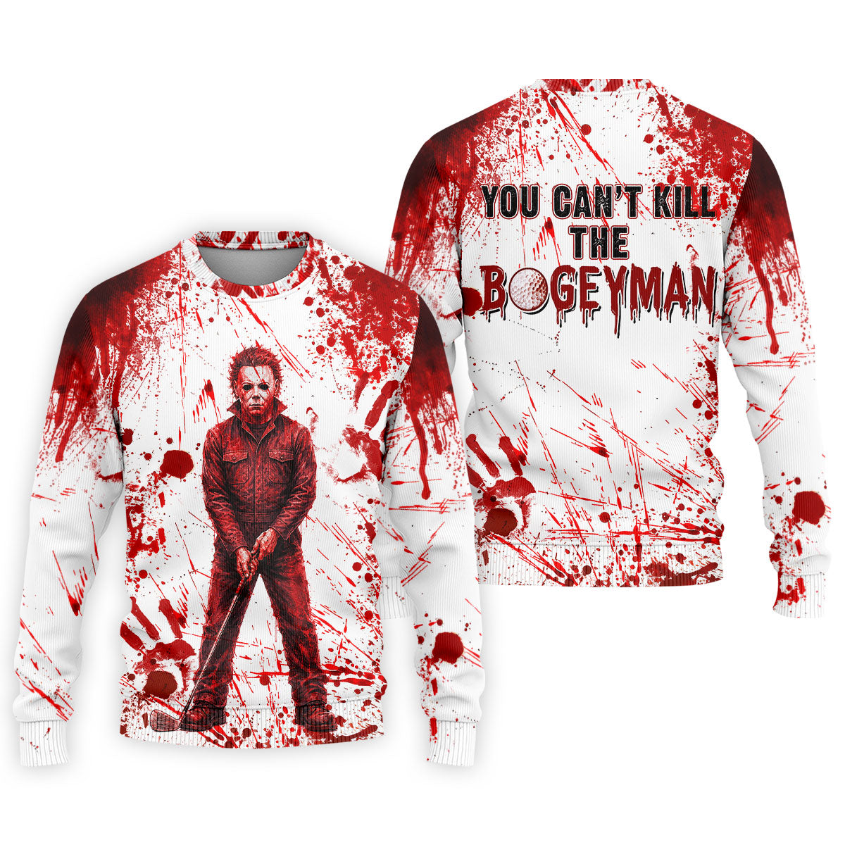 You Can't Kill The Bogeyman Halloween Polo Shirt, Mens Golf Polo, Golf Shirts For Men