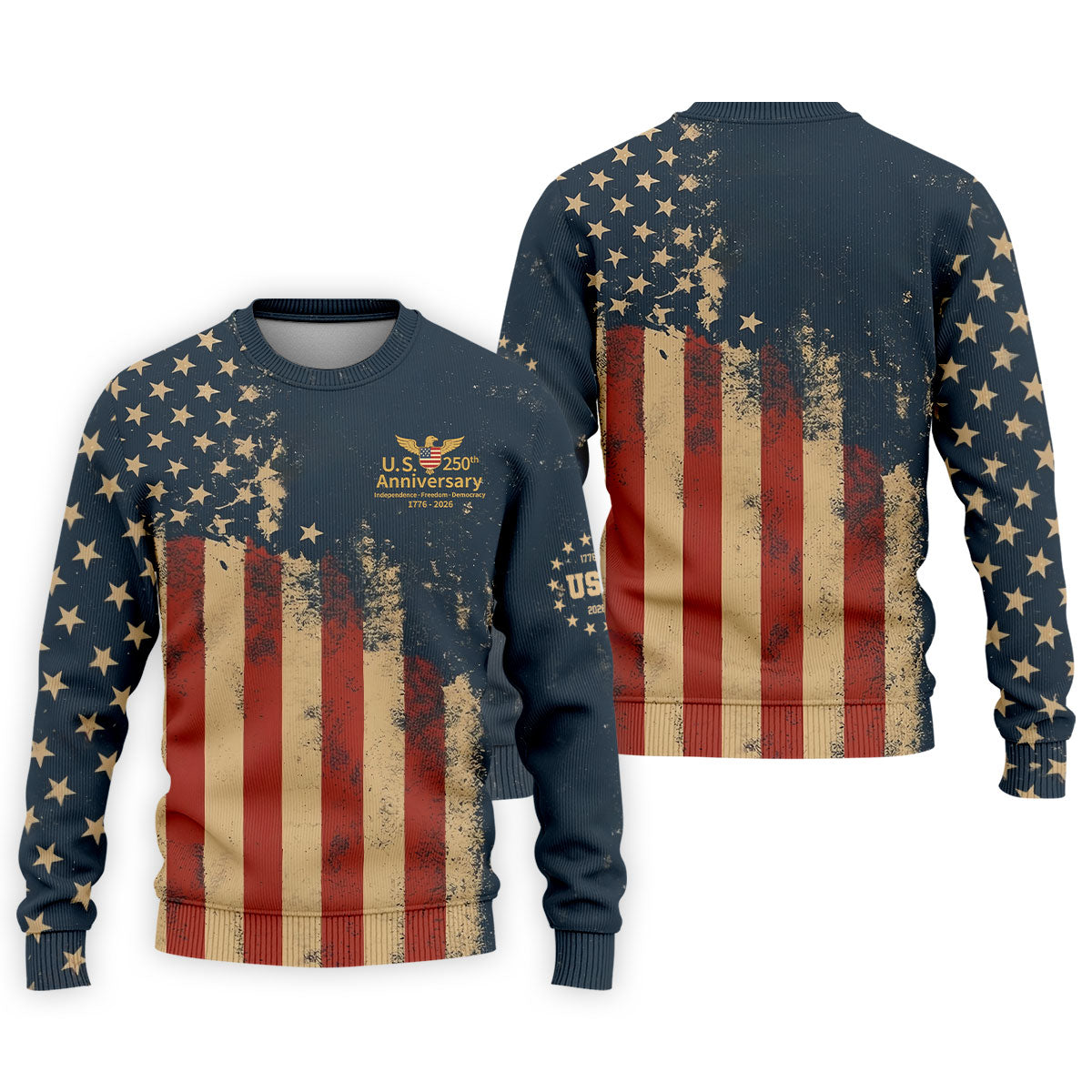 US 250th Anniversary Independence Freedom Democracy Men's Golf Polo Shirt 4th Of July Patriotic Golf Shirt