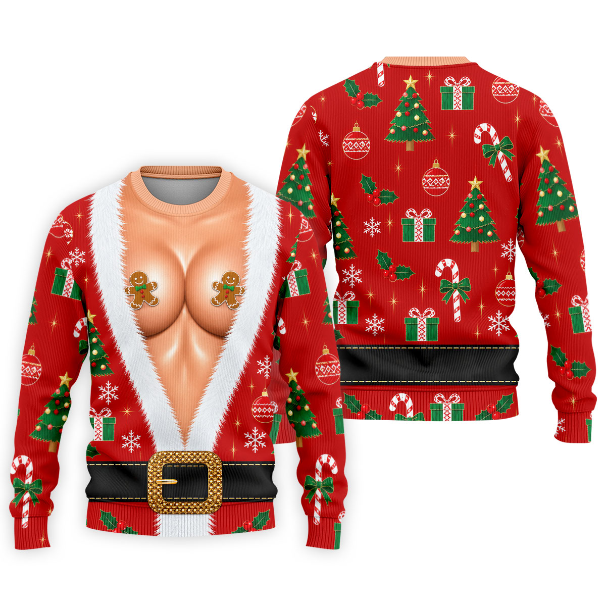 Gingerbread Costume Christmas Golf Shirt, Mens Golf Shirts, Polo Shirts For Men