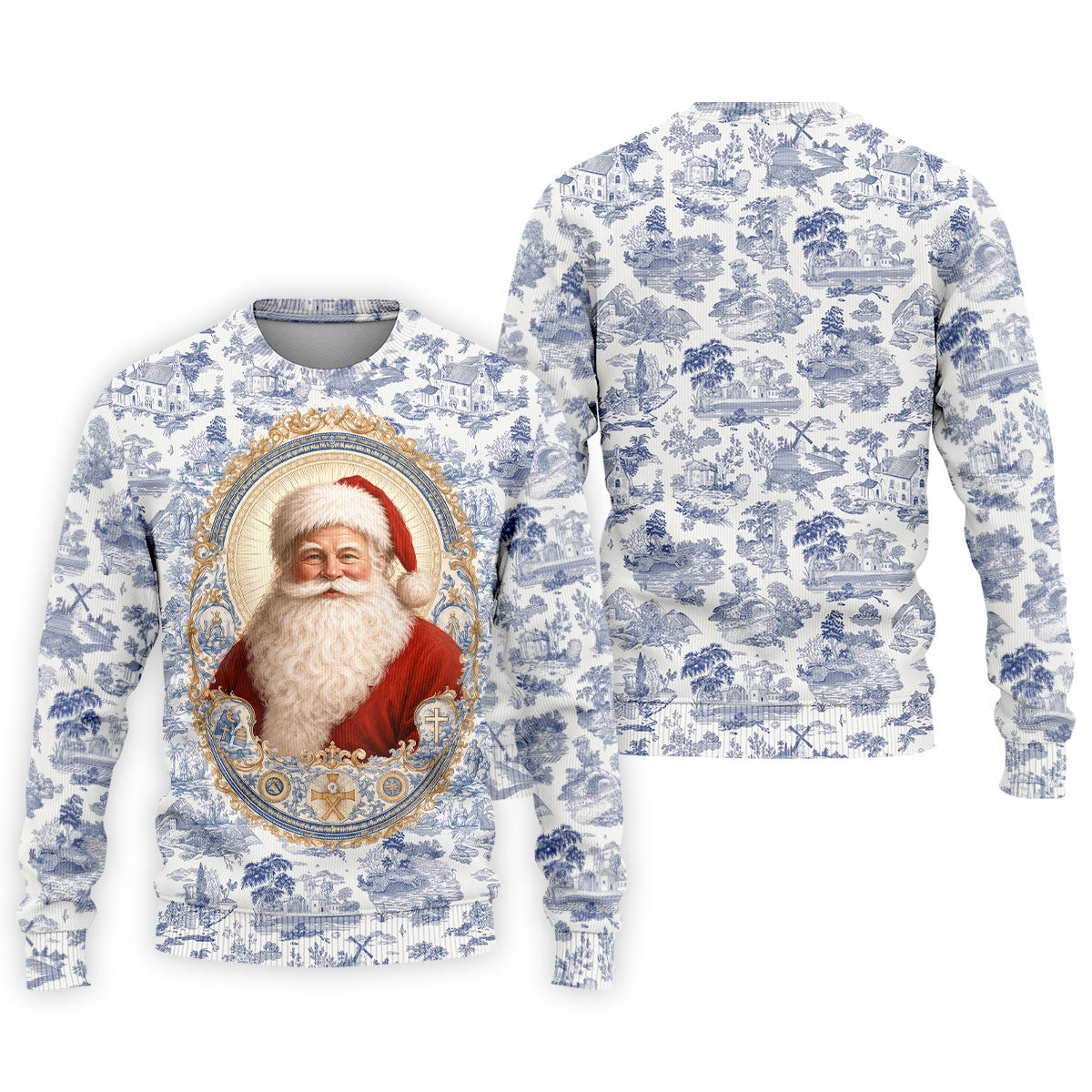 Xmas In July Santa Portrait Christmas Polo Shirt, Mens Golf Polo, Mens Golf Apparel