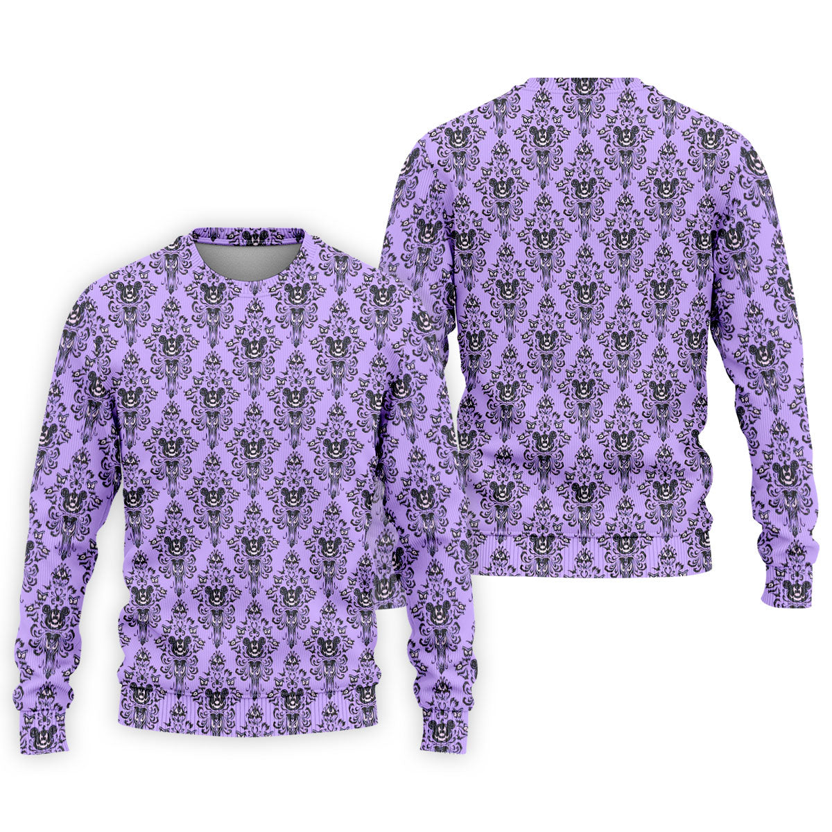 Purple Demon Face And Bat Halloween Polo Shirt, Golf Shirts For Men, Mens Golf Apparel