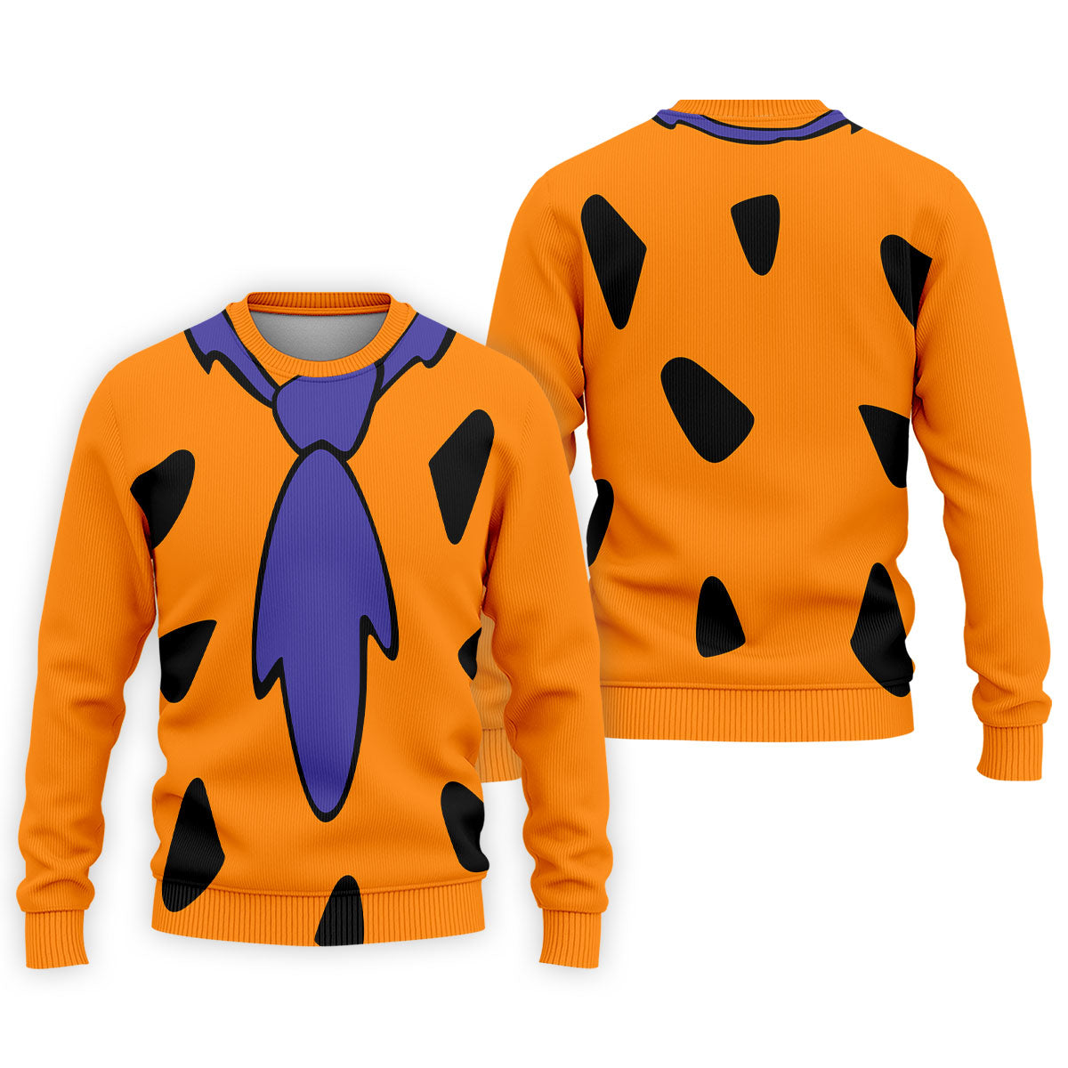 Fred Flintstone Costume Orange Design Hawaiian Golf Shirt, Golf Shirts For Men, Polo Shirts For Men