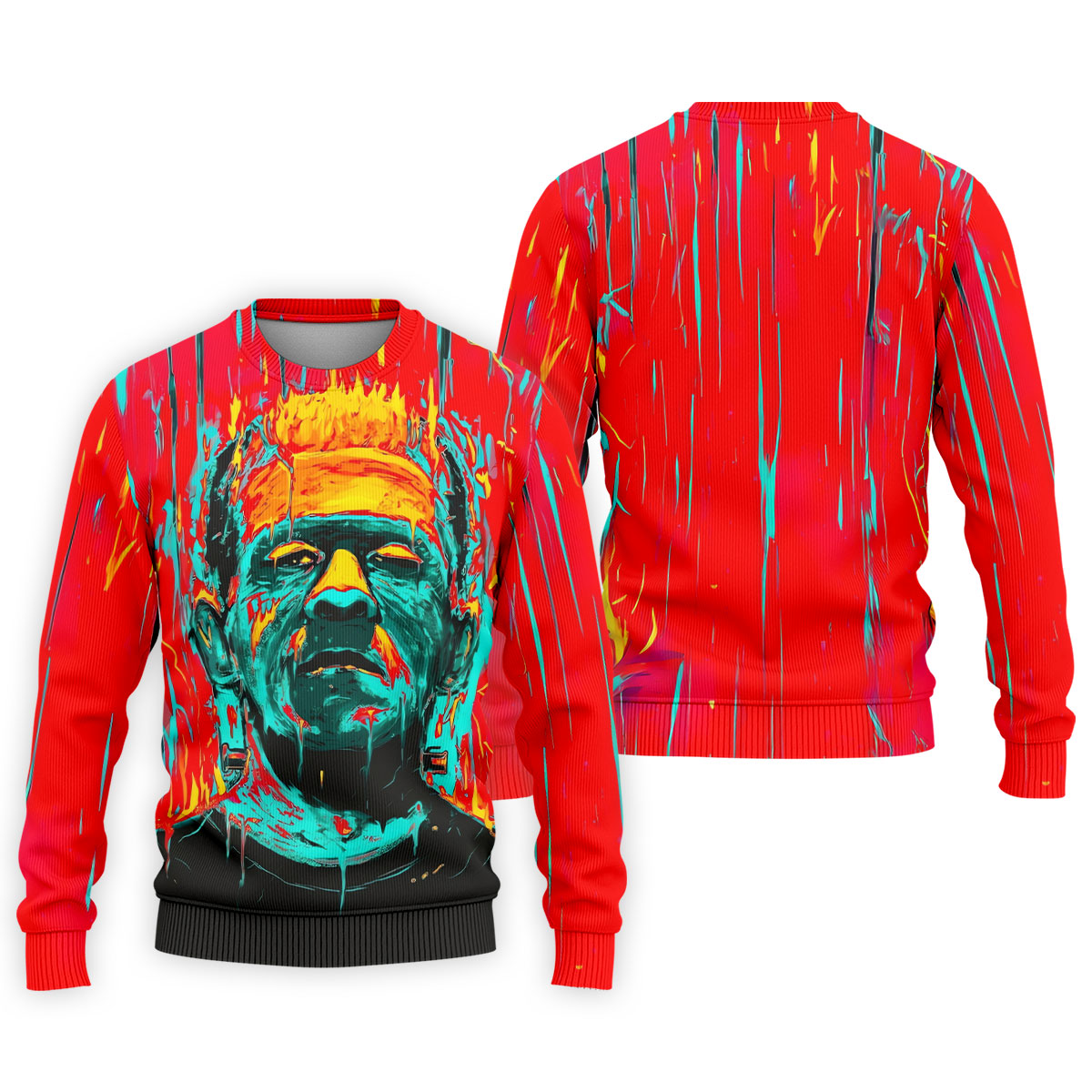 Colorful Horror Character Halloween Polo Shirt, Mens Golf Polo, Golf Shirts For Men