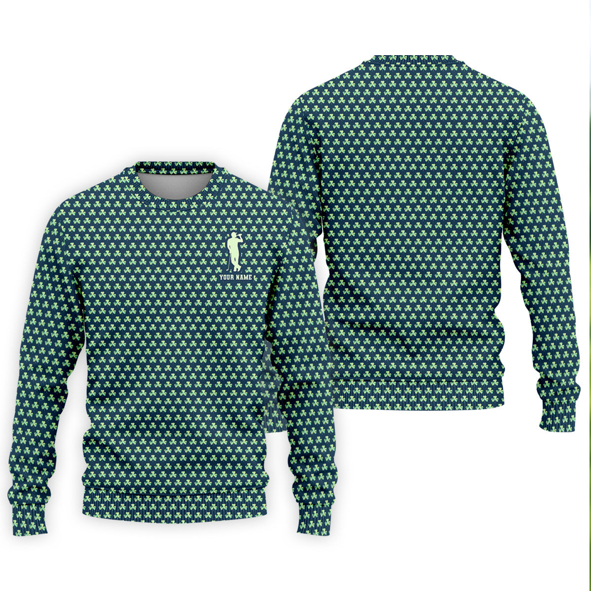St Patrick's Day Shamrock Golf And Beer Green Golf Shirt, Polo ShirtFor Men, Golf Shirts For Men
