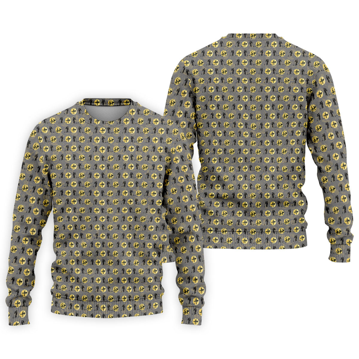 Halloween Horror Character Golf Pattern Polo Shirt, Men's Golf Shirt, Mens Golf Apparel