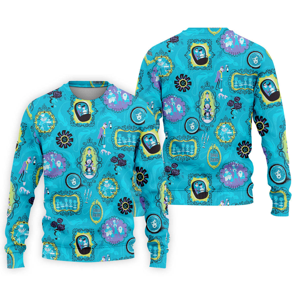 Blue Ghost Portrait Gallery Halloween Polo Shirt, Mens Golf Polo, Polo Shirts For Men