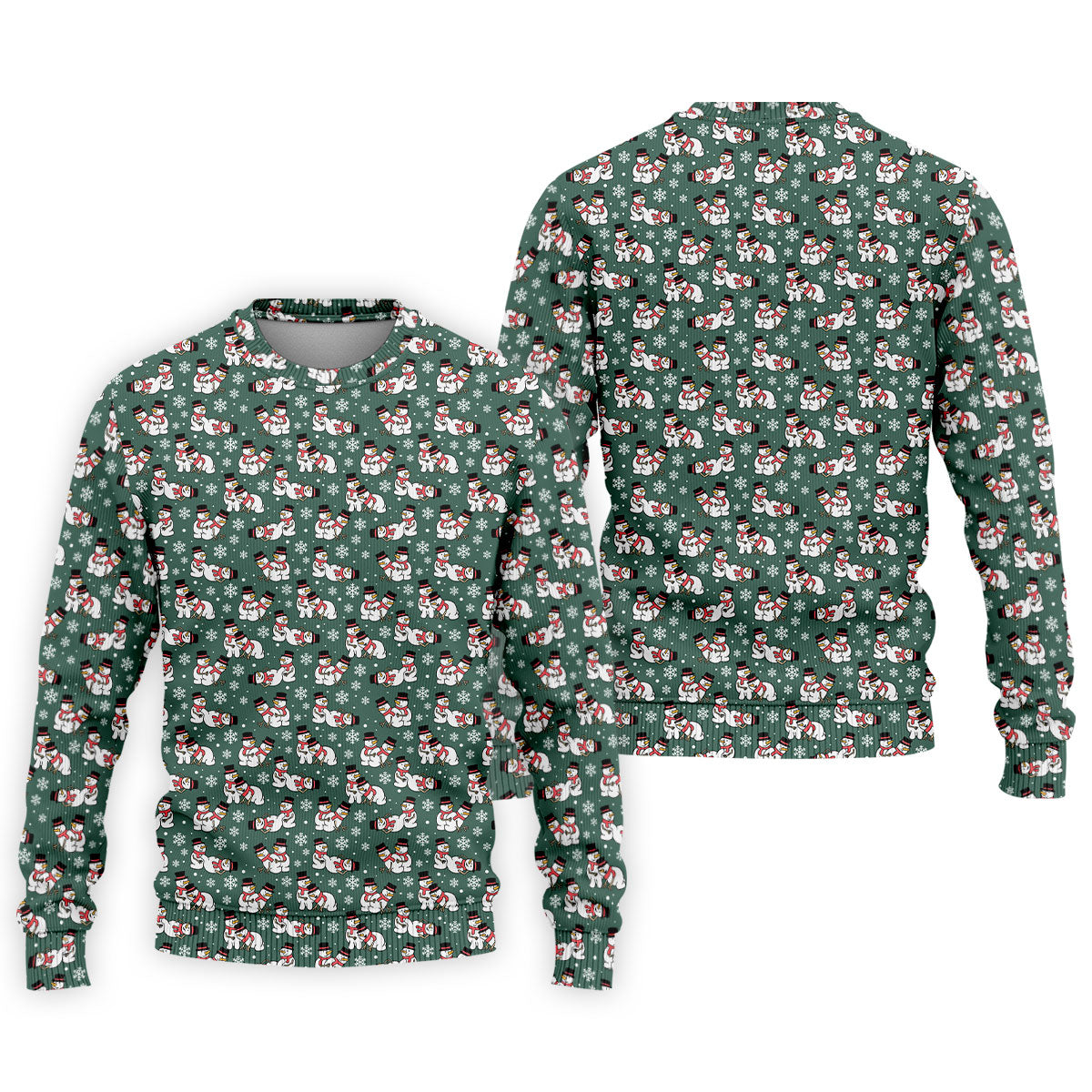 Naughty Snowman Green Golf Shirt, Christmas Golf Shirt, Fun Golf Shirts For Men, Polo Shirts For Men