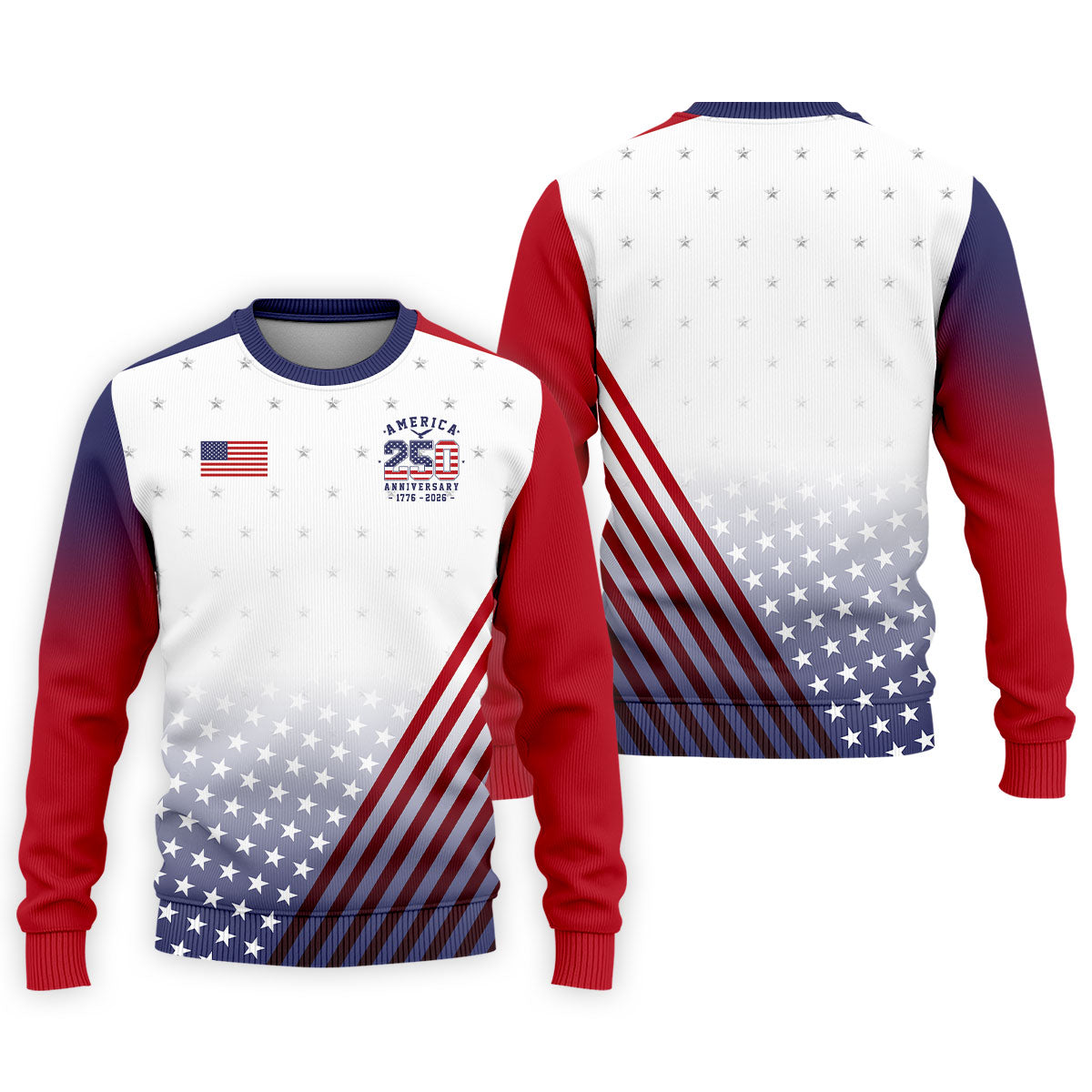 America 250 Anniversary 1776-2026 Flag Logo Golf Shirts For Men, Patriotic 4th Of July Golf Shirt