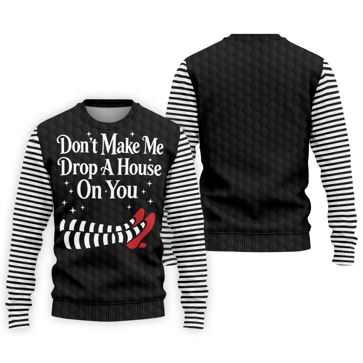 Don't Make Me Drop A House On You Polo Shirt, Halloween Golf Shirt, Mens Golf Apparel