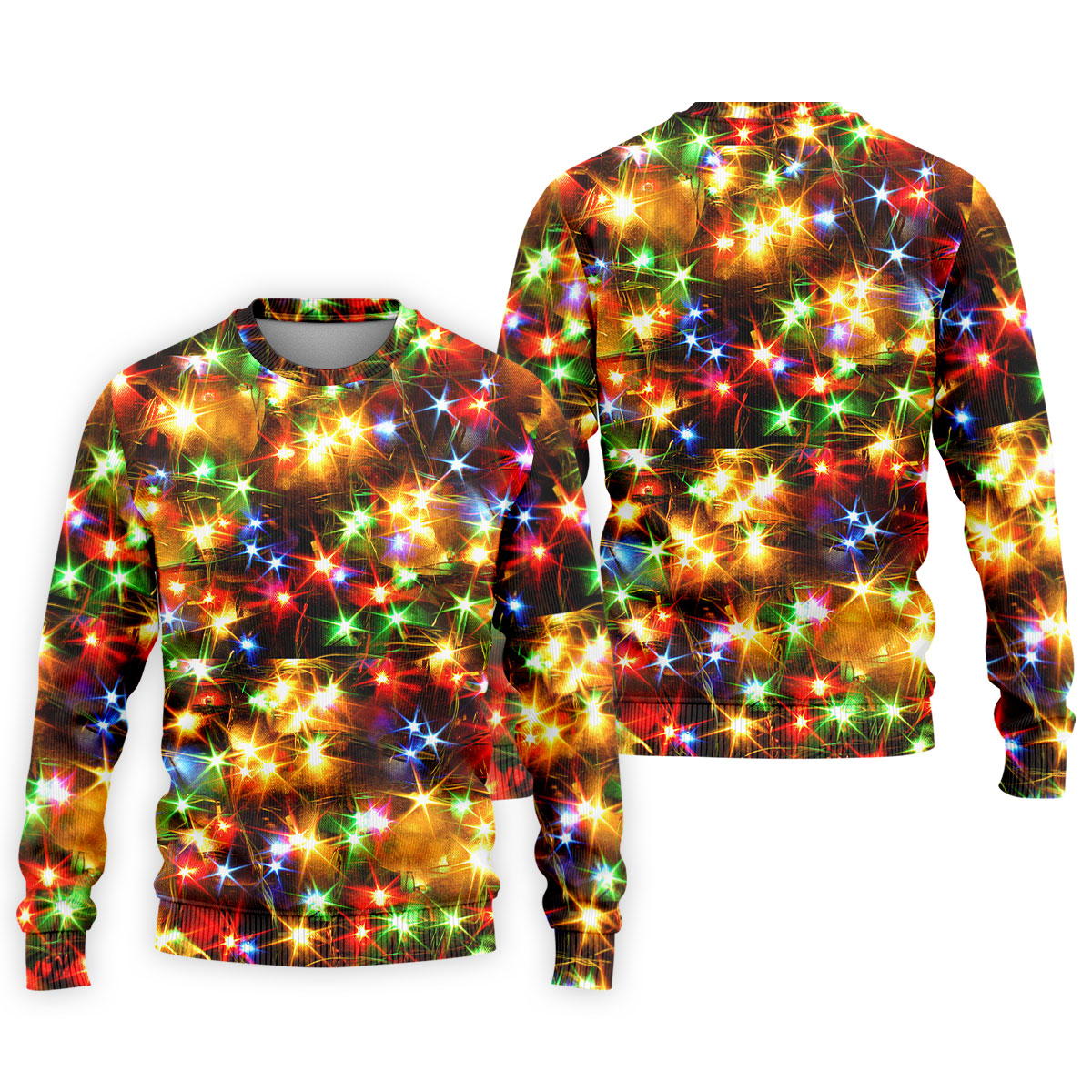 Sparkling Lights Christmas Golf Shirt, Mens Golf Shirts, Golf Apparel For Men