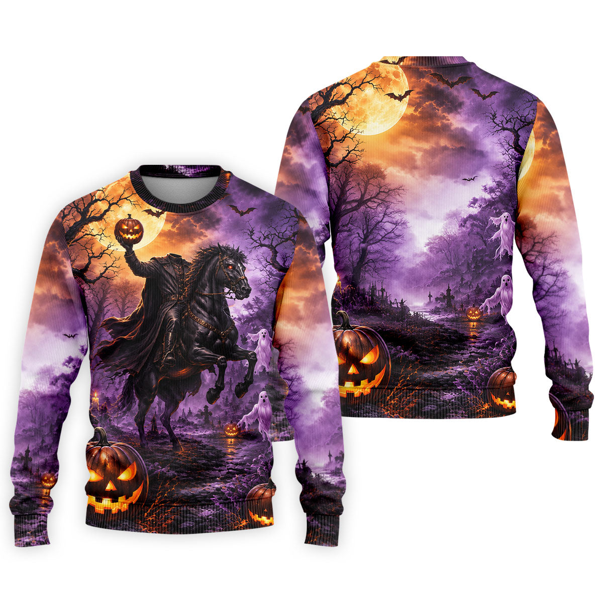 Halloween Headless Rider Horror Character Polo Shirt, Polo Shirts For Men, Mens Golf Polo