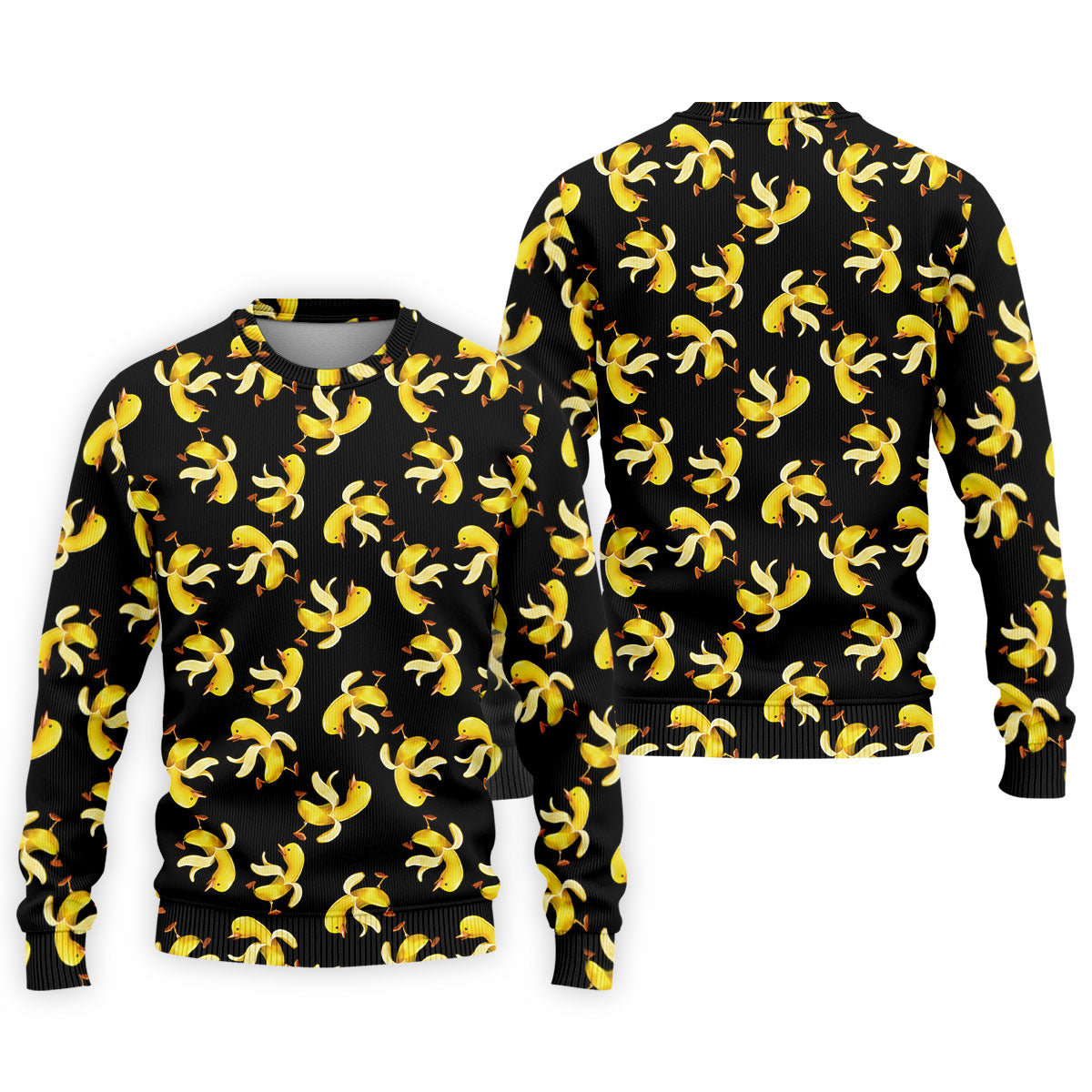 Banana Duck Hawaiian Golf Shirt, Men's Funny Golf Shirts, Polo Shirts For Men