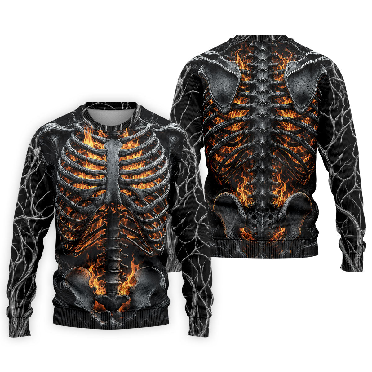Halloween Fire Skeleton Horror Character Polo Shirt, Mens Golf Polo, Mens Golf Shirts