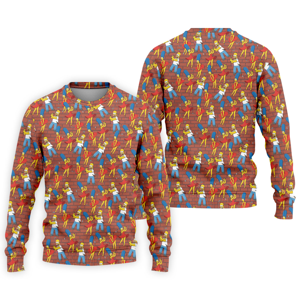 Funny Cartoon Couple Pattern Golf Polo Shirt, Mens Golf Shirts, Golf Polo Shirts For Men
