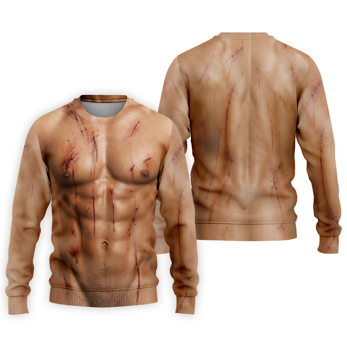 Scary Muscle Body Halloween Golf Shirt, Golf Polo Shirts For Men, Printed Golf Shirts