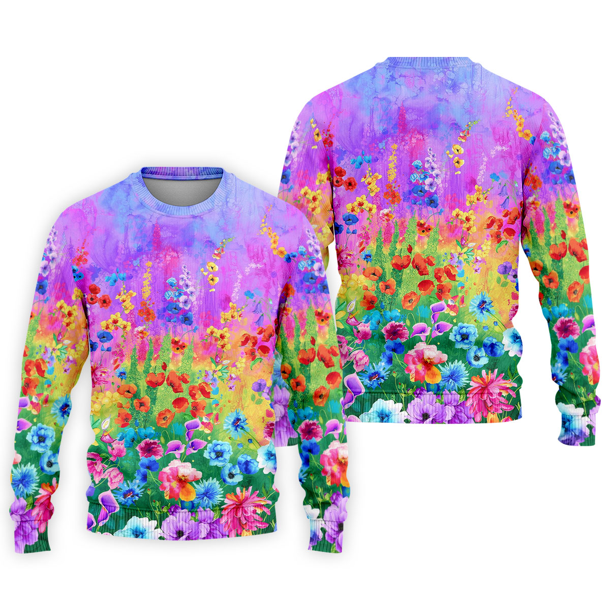 Colorful Abstract Floral Painting Golf Polo, Golf Tops For Men, Golfing Apparel