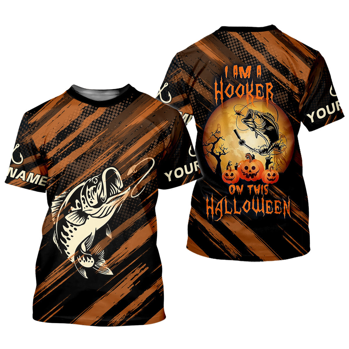 I'm A Hooker On This Halloween Fishing UPF Shirts, Funny Fishing Shirt, Fishing Shirt For Women