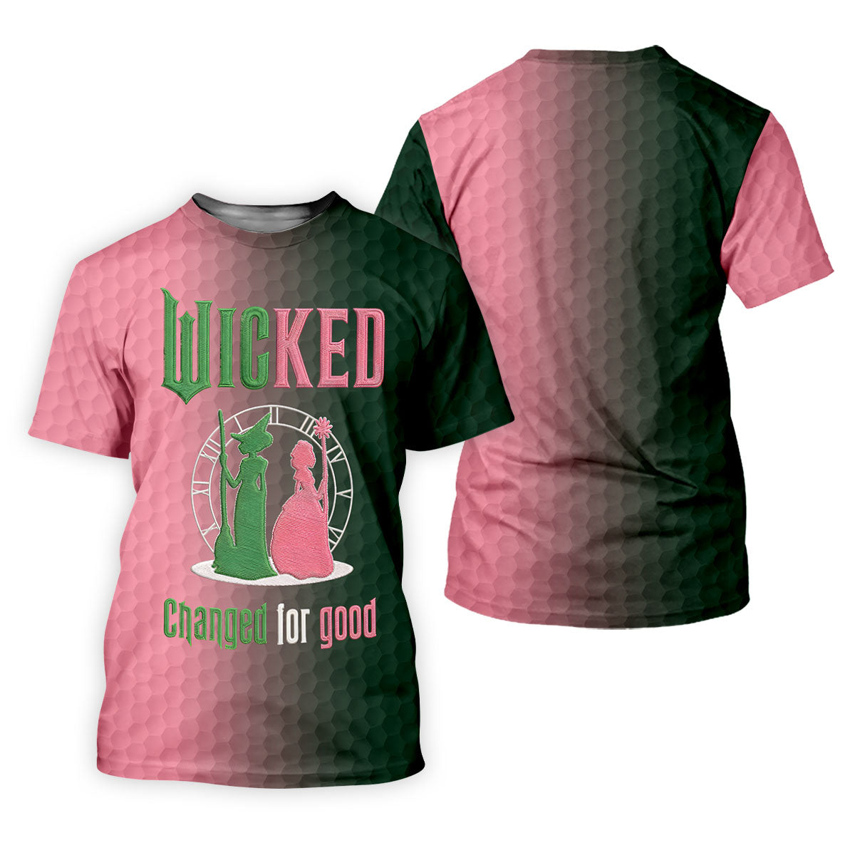 Wicked Changed For Good Embroidered Golf Shirt, Women's Golf Polo, Printed Golf Shirt