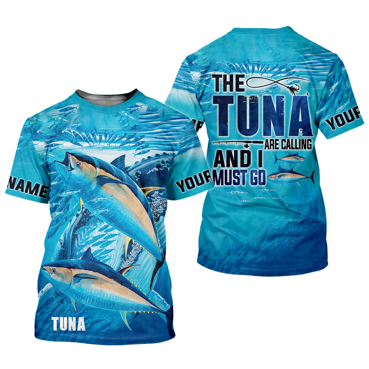 The Tuna Are Calling And I Must Go Fishing UPF Shirts, Female Fishing Shirts, Tuna Fishing Shirt For Women
