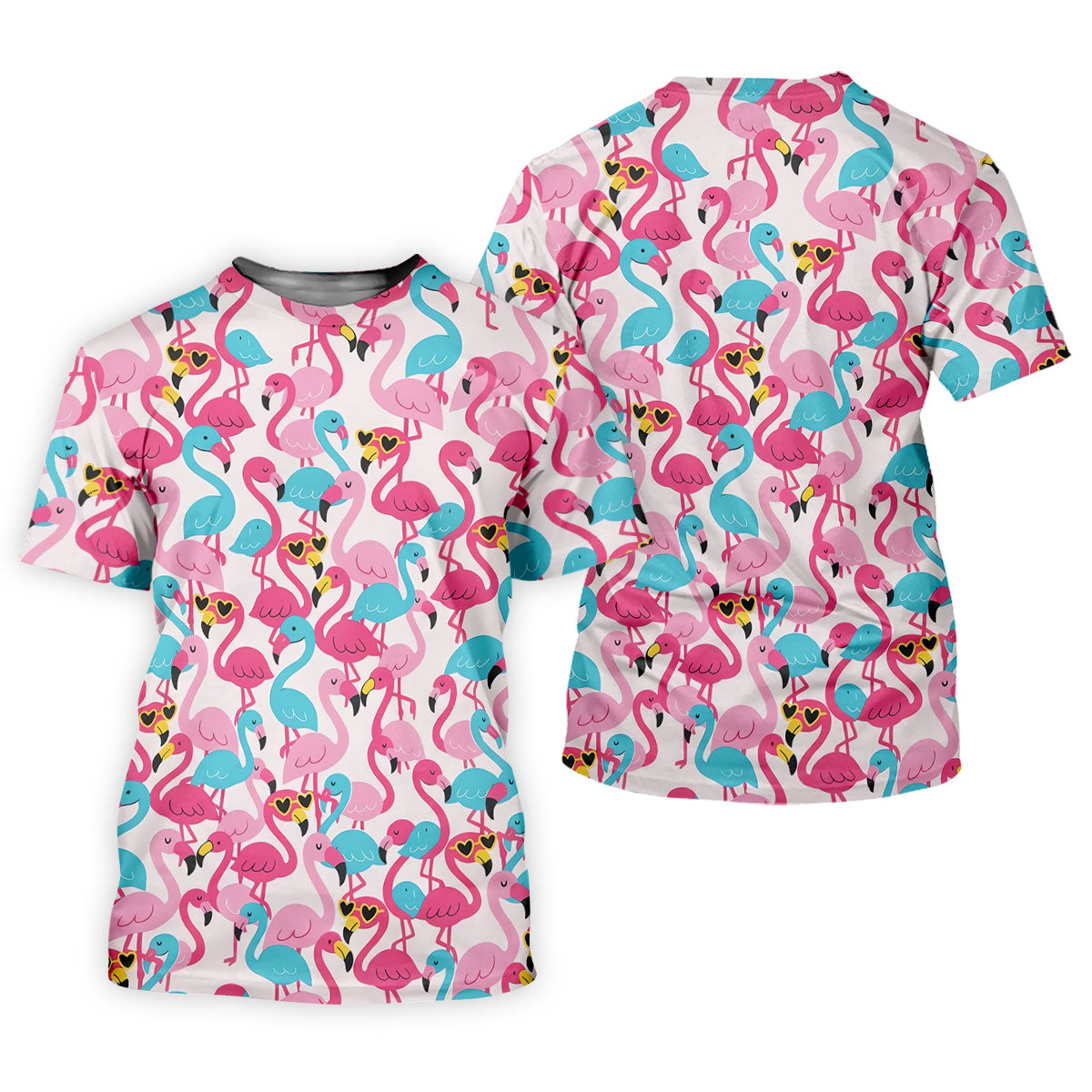 Cute Pink Flamingo Pattern Golf Polo Shirt, Womens Golf Polo, Golf Shirts For Women