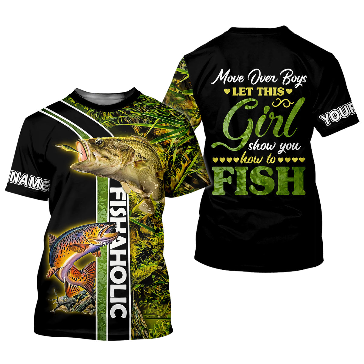 Let This Girl Show You How To Fish Funny Fishing Shirt, Fishing UPF Shirts, Fishing Shirt For Women