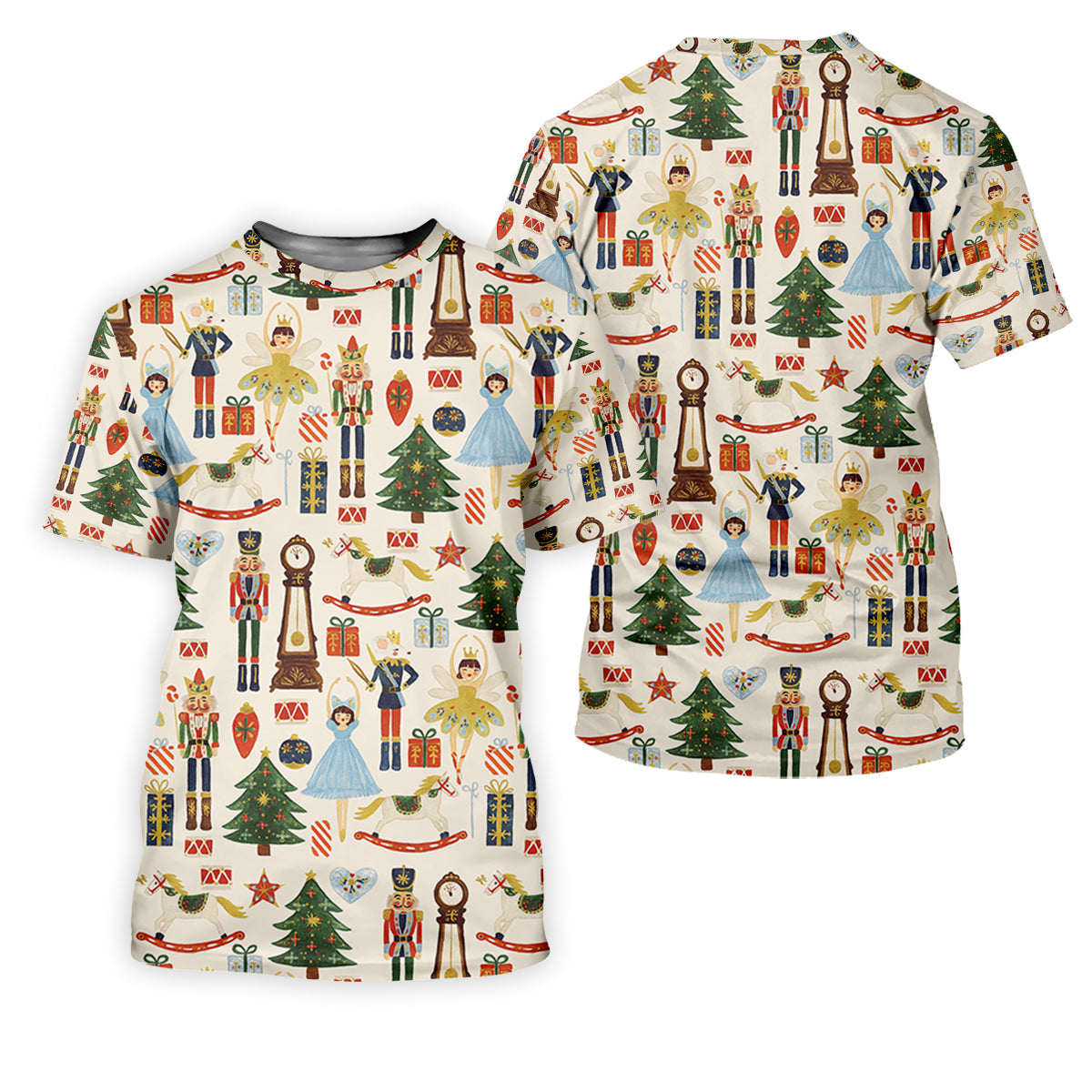 Vintage Nutcracker Christmas Golf Shirt, Men's Golf Polo Shirts, Cute Golf Outfit, Golf Gift For Men