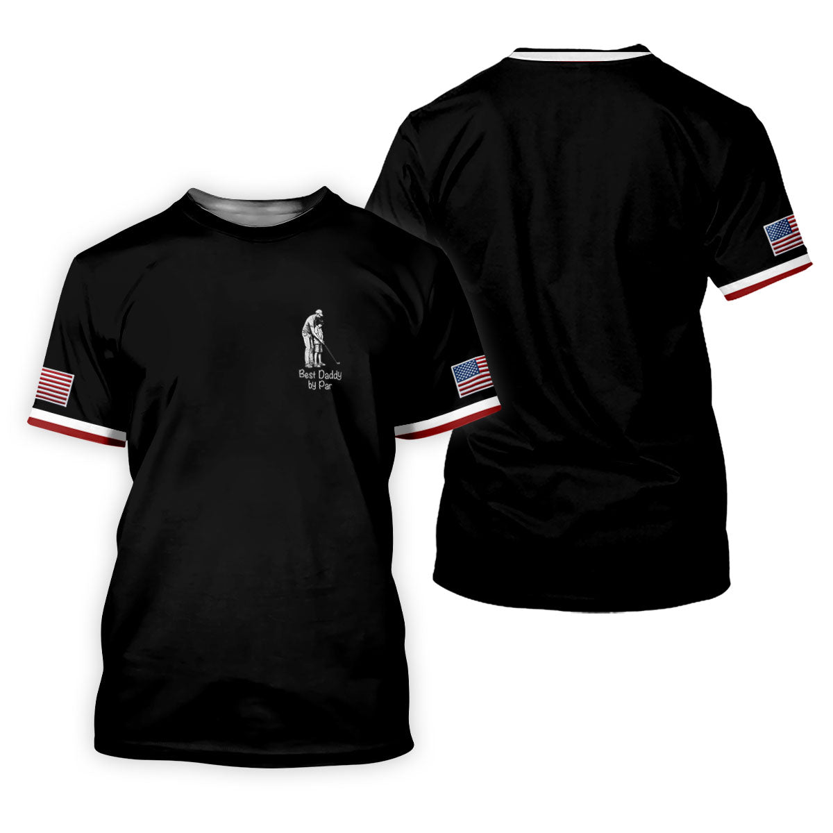 Best Dad Papa By Par Custom Photo Father's Day Golf Shirt, Golf Gift For Dad, Golf Polo For Men