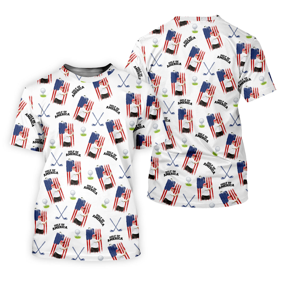 Golf Of America Patriotic Golf Shirt, Fun Women's Golf Shirts, 250 Years 4th Of July Ladies Golf Shirts