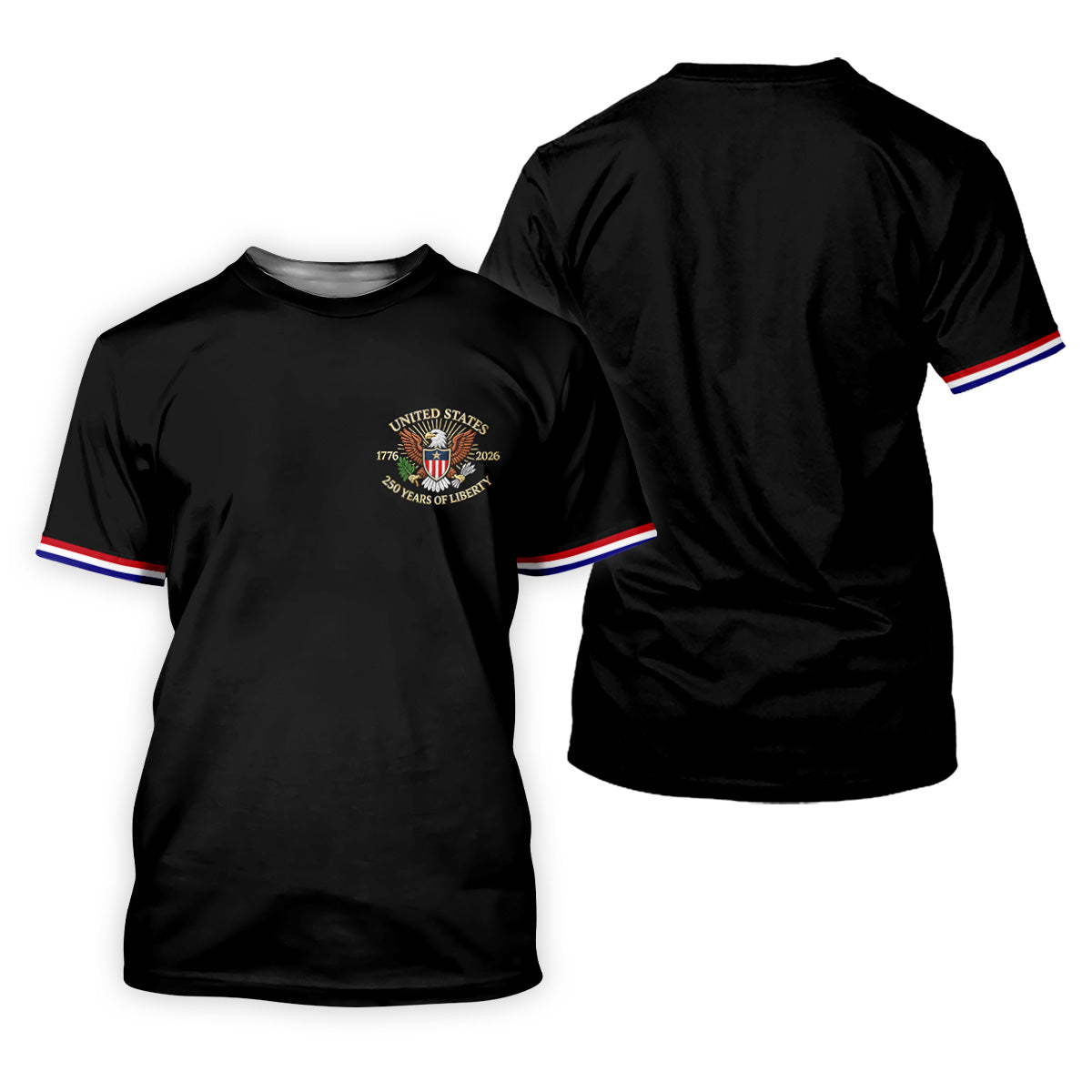 America Bald Eagle 250 Years Of Liberty Patriotic 4th Of July Golf Shirt, Golf Shirt For Women
