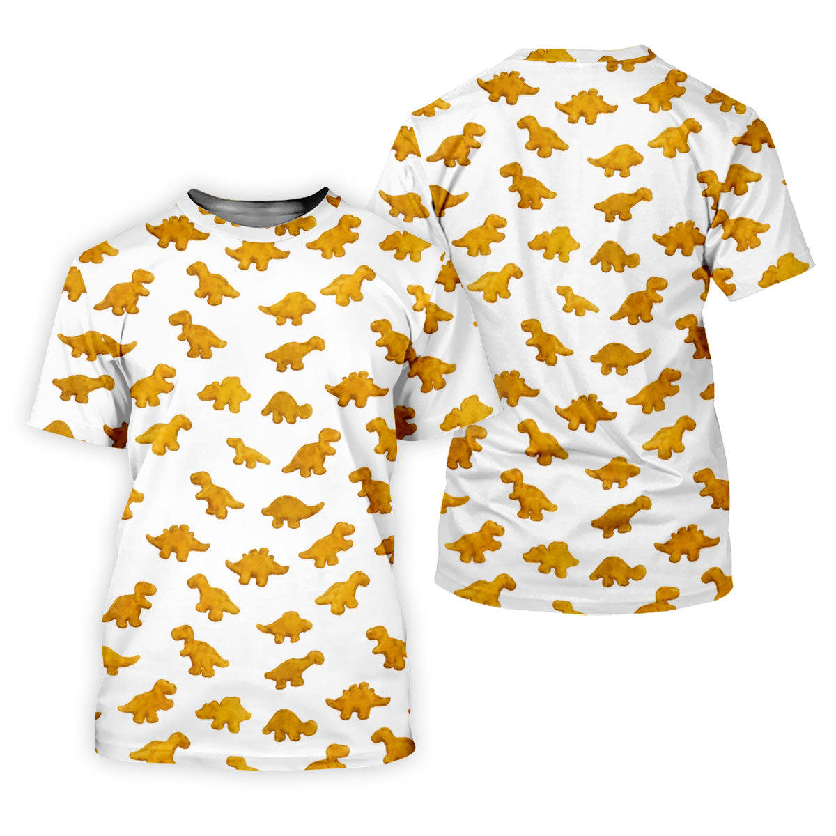 Cute Dinosaur Cookie Pattern Women's Golf Tops, Ladies Golf Shirts, Printed Golf Shirt