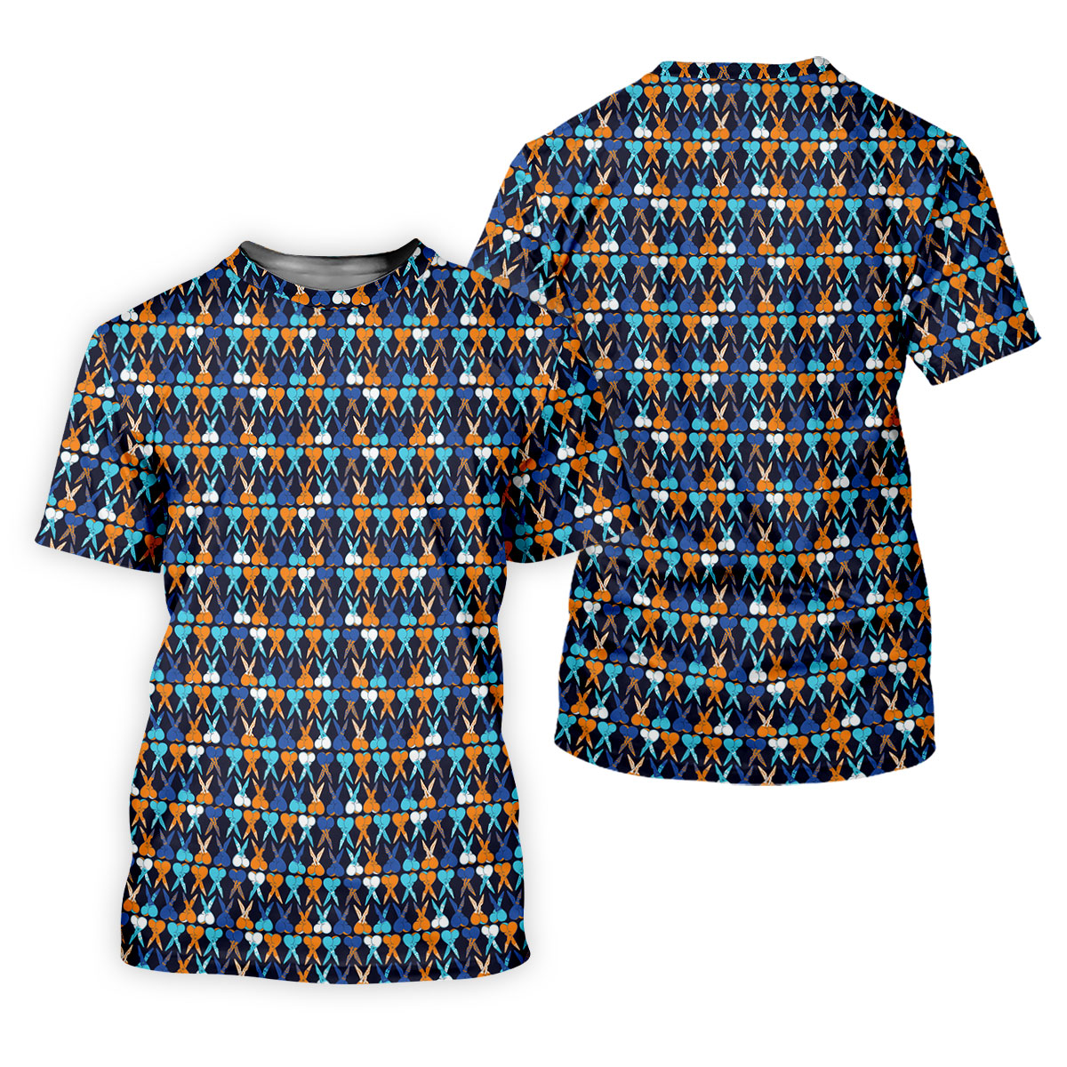 Funny Scissors Pattern Golf Polo Shirt, Golf Shirts For Women, Women's Golf Apparel