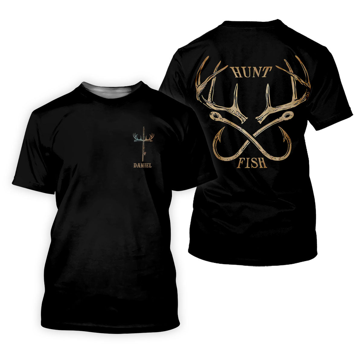 Hunt Fish Faith Cross Performance Fishing Shirts, Fishing UPF Shirts, Fishing Shirt For Women