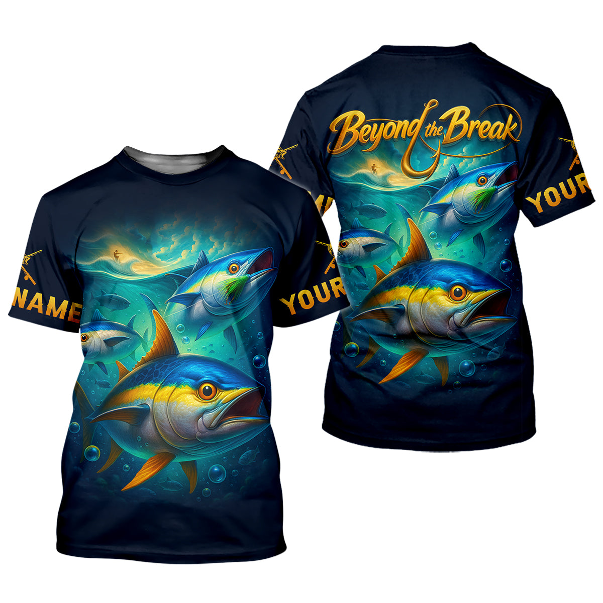 Beyond The Break Funny Fishing Shirt, Fishing UPF Shirts, Gift For Fisherman, Men's Fishing Shirt