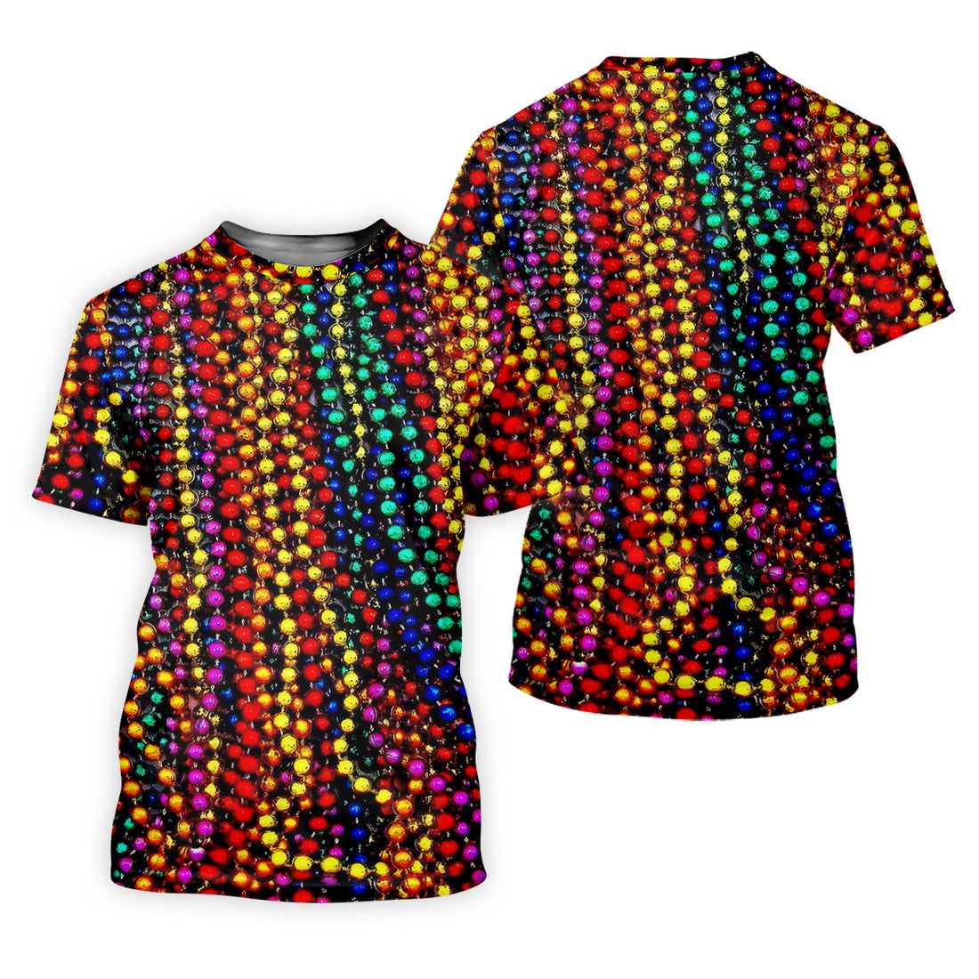 Colorful Beads Mardi Gras Golf Shirt, Women's Golf Shirts, Ladies Golf Polos, Golf Shirt For Women