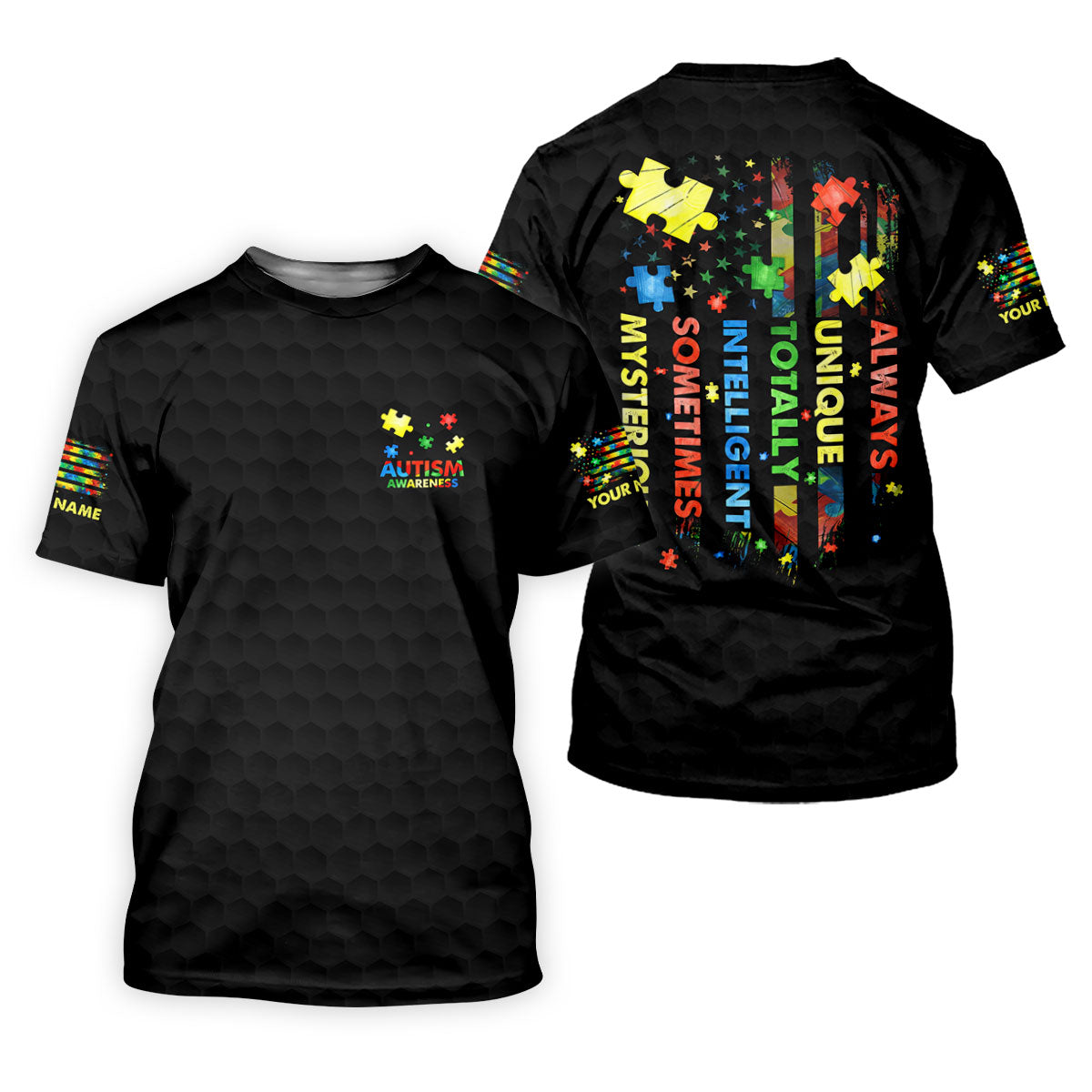Autism Awareness Always Unique Totally Intelligent Sometimes Mysterious Golf Shirt For Women, Ladies Golf Shirts