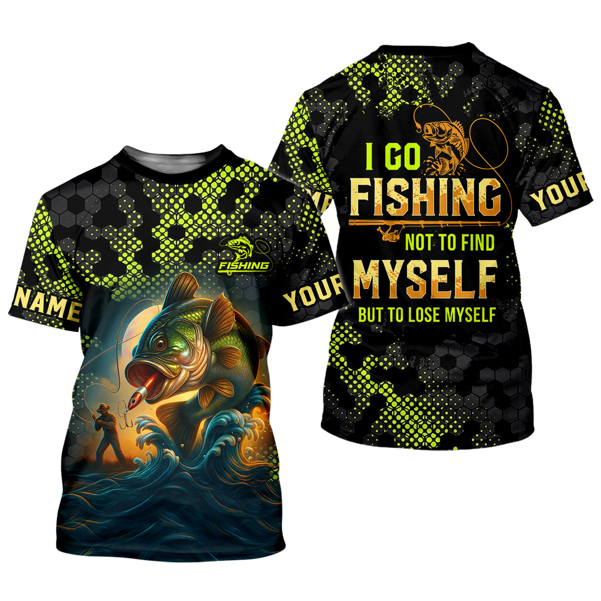I Go Fishing Not To Find Myself But To Lose Myself Funny Fishing Shirt, SPF Shirt For Men, Gift For Fisherman