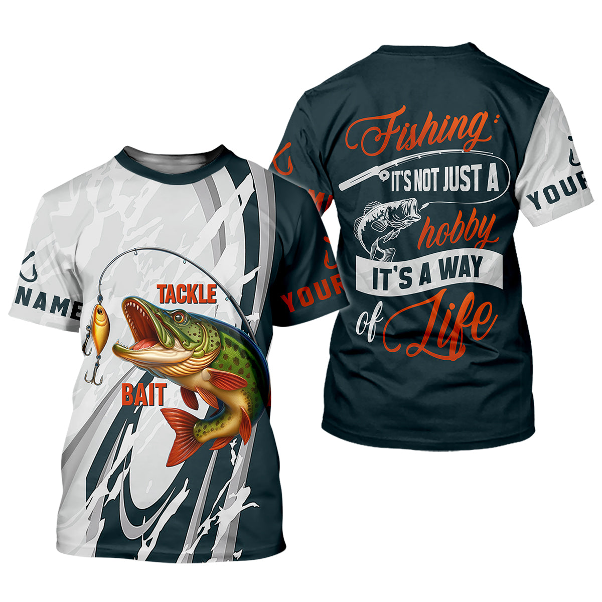 Tackle Bait Fishing UPF Shirts, Fishing Shirt For Women, Funny Fishing Shirt, SPF Long Sleeve Shirts Womens
