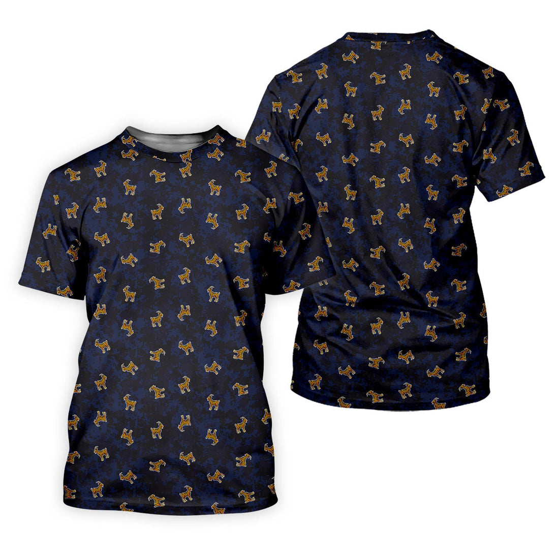 Tiger Goat Digital Camouflage Funny Golf Shirt, Ladies Golf Tops, Golf Shirt For Women
