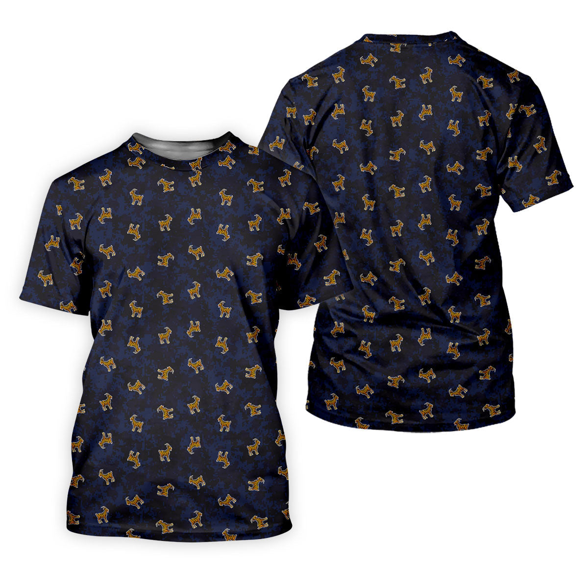 Tiger Goat Digital Camouflage Funny Golf Shirt, Ladies Golf Tops, Golf Shirt For Women