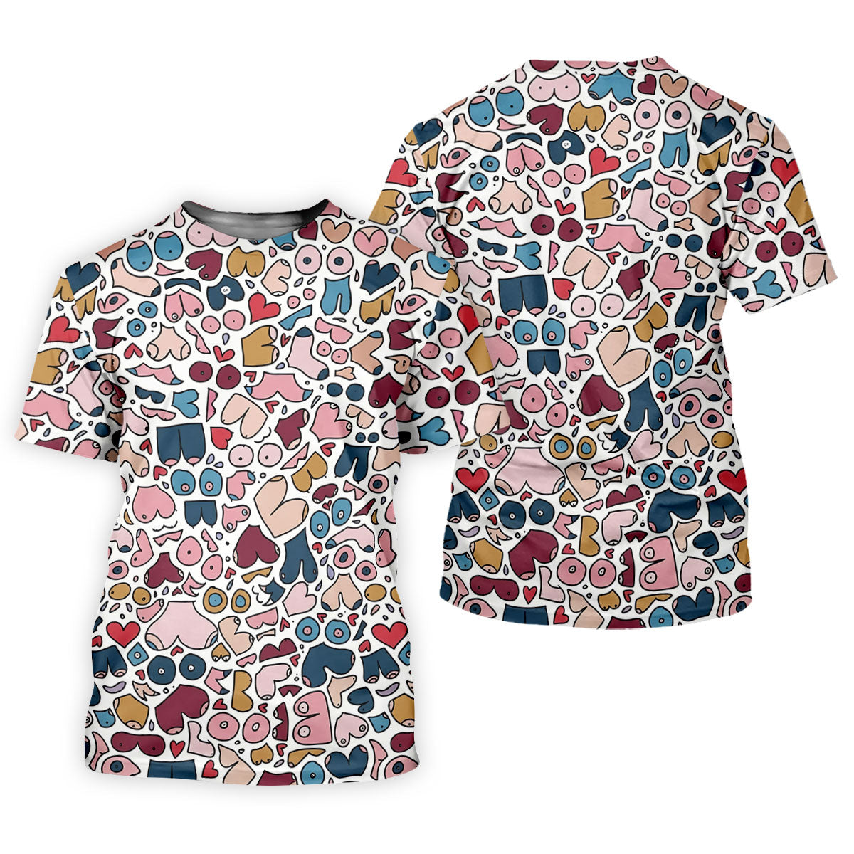 Funny Adult Body Parts Pattern Shirt, Mens Golf Polo, Printed Golf Shirts (Copy)
