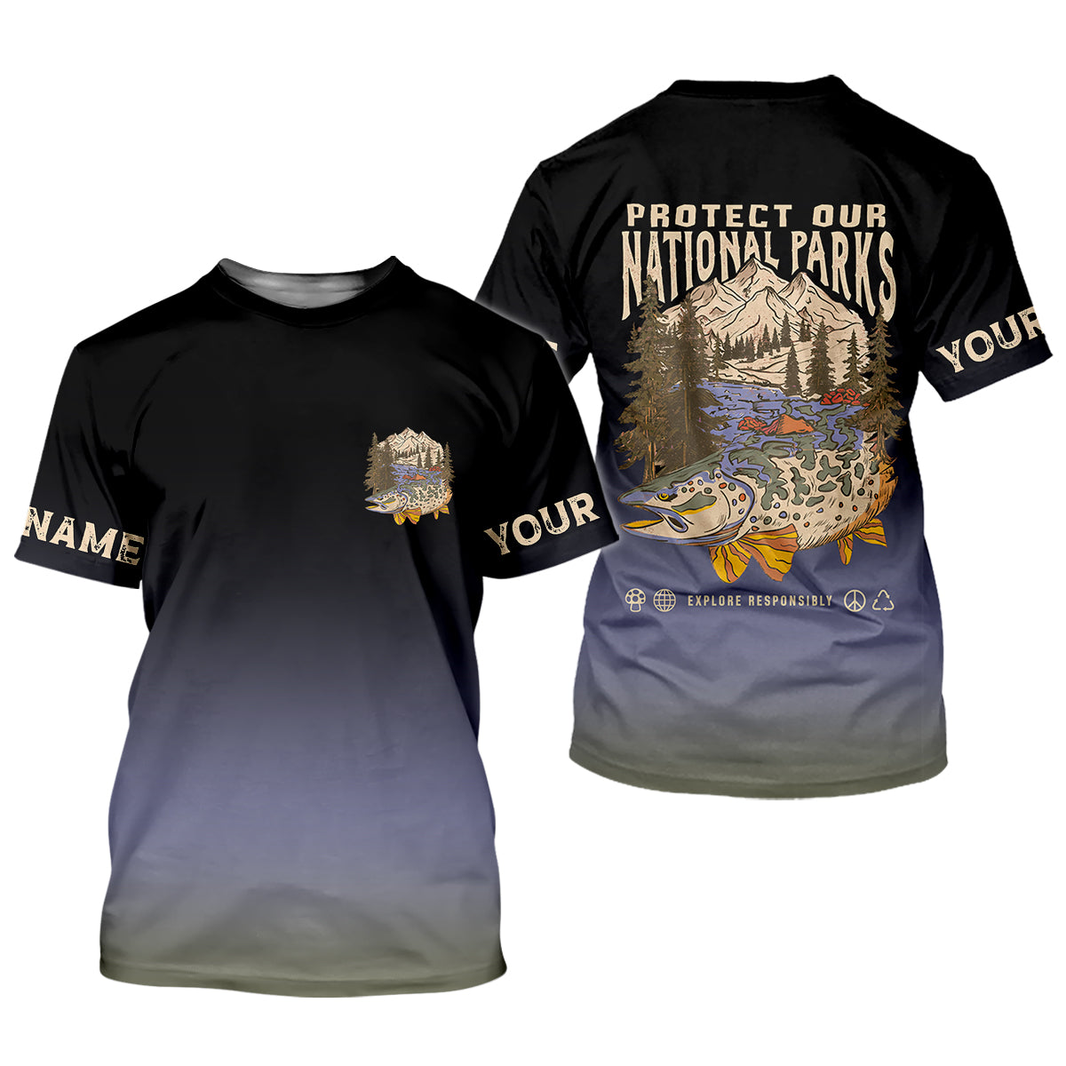 Protect Our National Parks Fishing UPF Shirts, Female Fishing Shirts, Fishing Shirt For Women