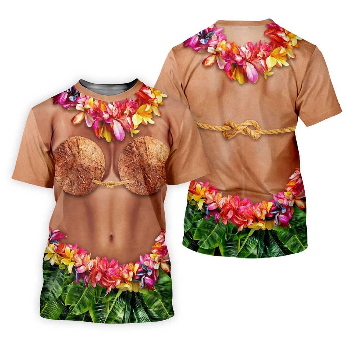 Tropical Theme Party Hawaiian Golf Shirt, Fun Women's Golf Shirts, Ladies Golf Polos