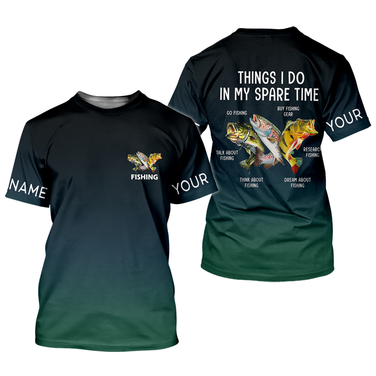 Things I Do In My Spare Time Funny Fishing Shirt, Fishing UPF Shirts, Fishing Shirts For Men