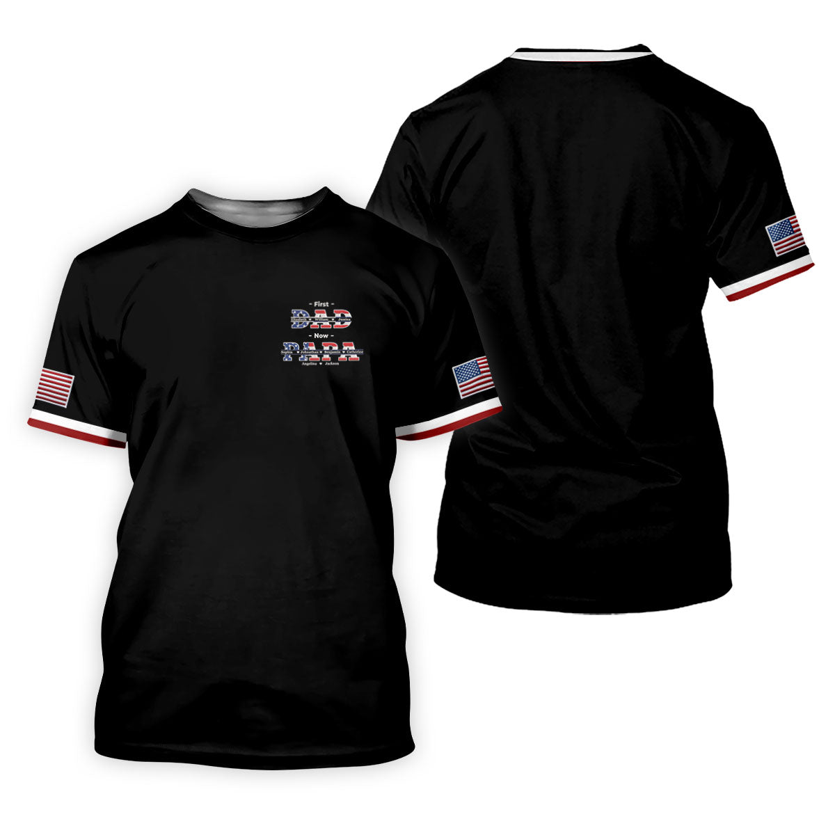 Black First Dad Now Grandpa Golf Polo Shirt, Mens Golf Shirts, Golf Apparel For Men