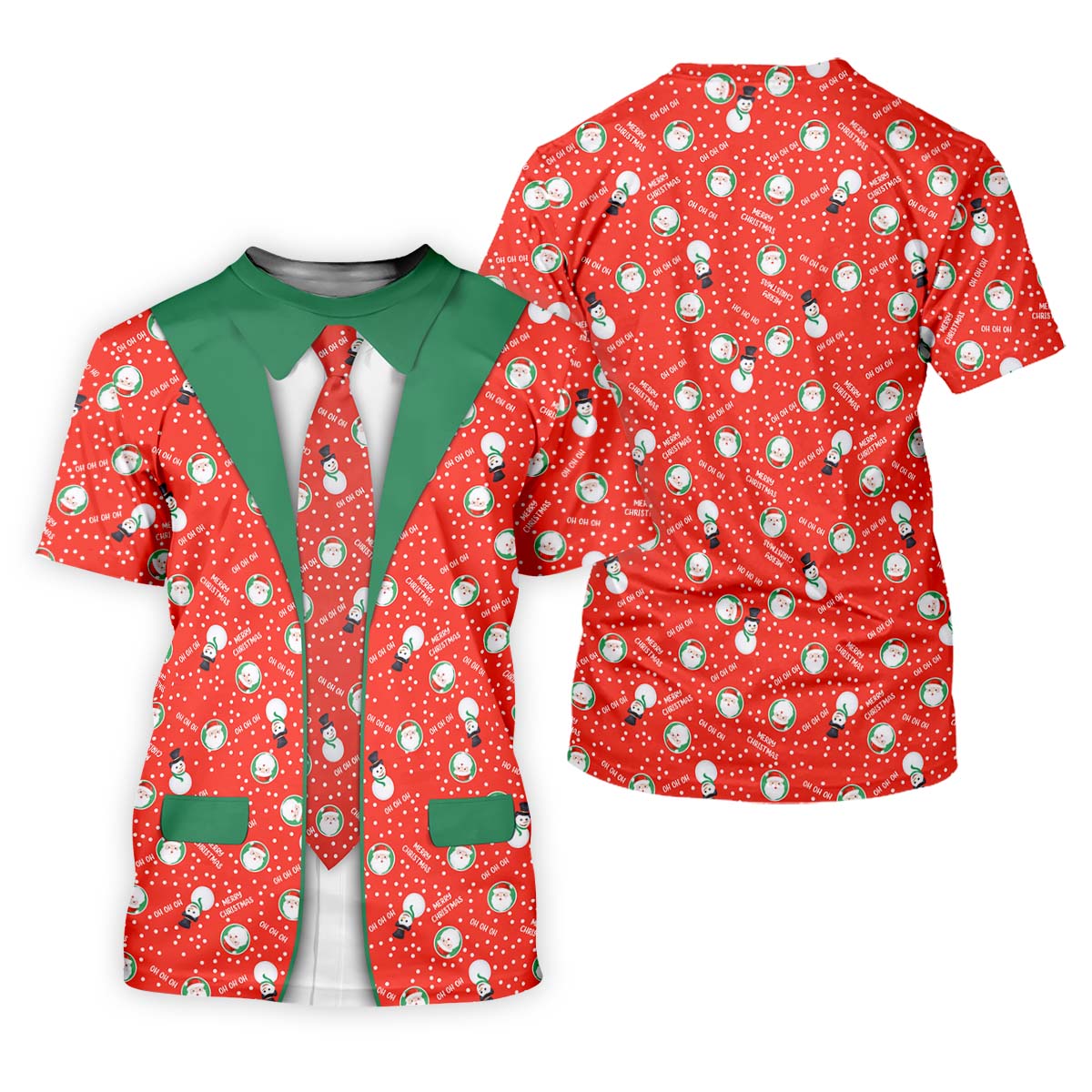 Ho Ho Ho Merry Christmas Funny Print Women's Golf Tops, Christmas Golf Shirt, Ladies Golf Polos