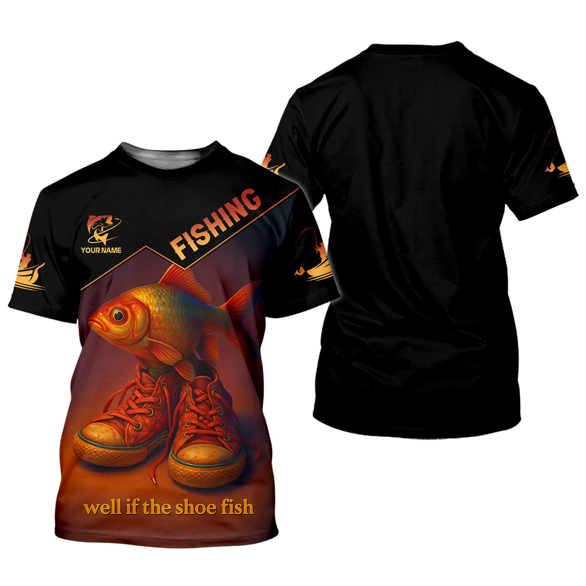 Well If The Shoe Fish Fishing UPF Shirts, Personalized Fishing Shirt For Women, Female Fishing Shirts