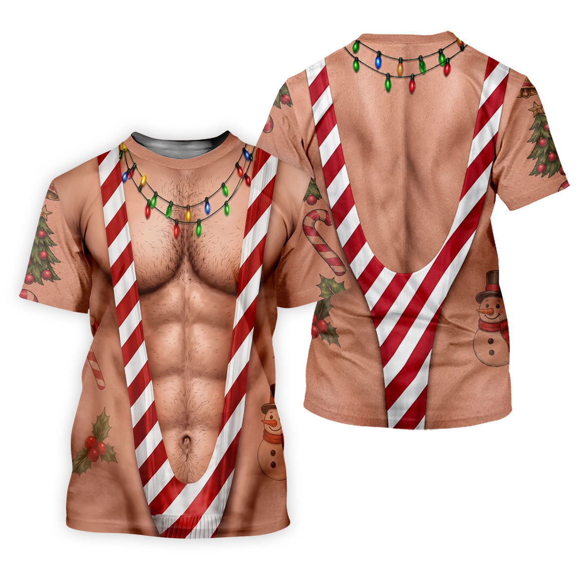 Funny Christmas Candy Cane Suspenders Polo Shirt, Women's Golf Tops, Ladies Golf Shirts