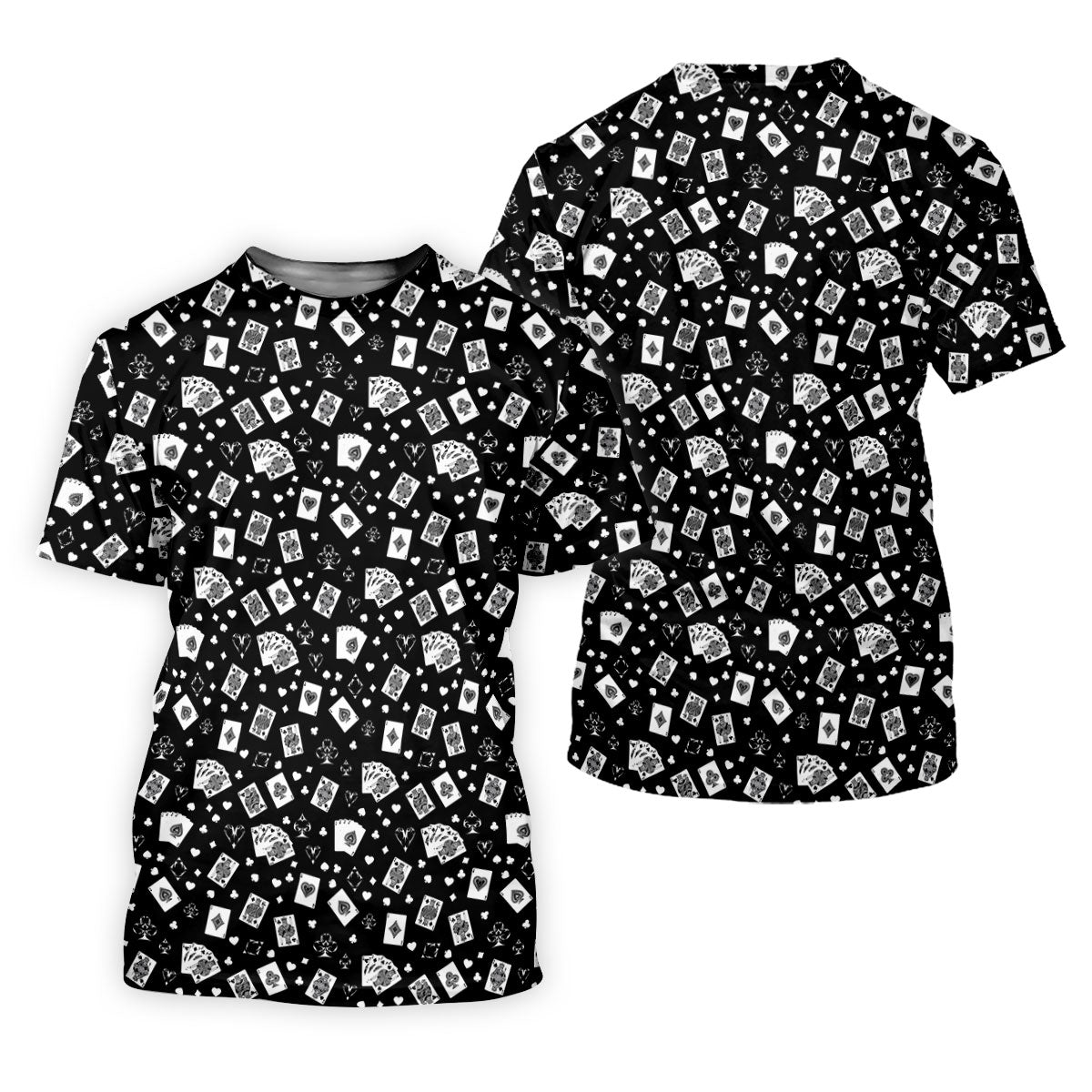 Casino Cards Black Golf Shirt, Golf Shirt For Women, Ladies Golf Shirts, Fun Women's Golf Shirts