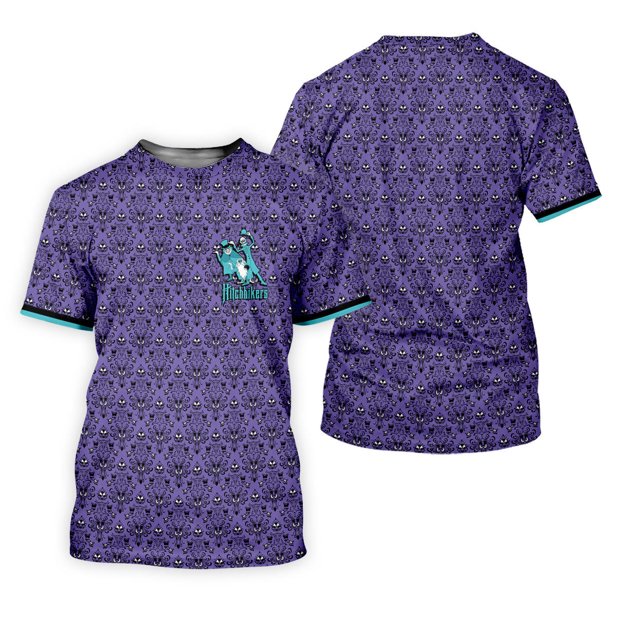 Hitchhikers Horror Character Golf Polo Shirt, Ladies Golf Top, Halloween Shirt For Women