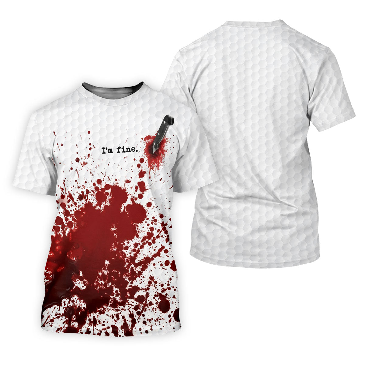 I'm Fine. Horror Golf Polo Shirt, Golf Shirts For Women, Women's Golf Apparel